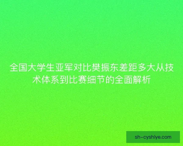 全国大学生亚军对比樊振东差距多大从技术体系到比赛细节的全面解析